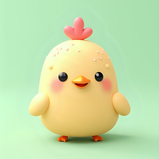 귀여운 만화 병아리