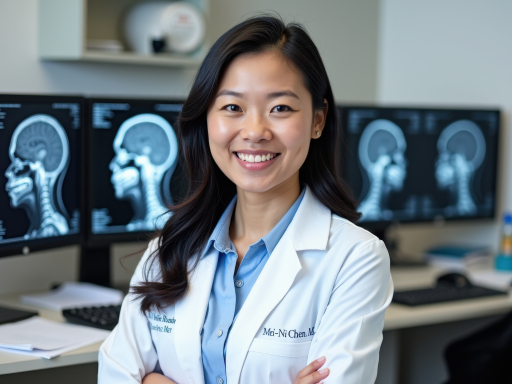 MRI 스캔을 가진 의료 전문가